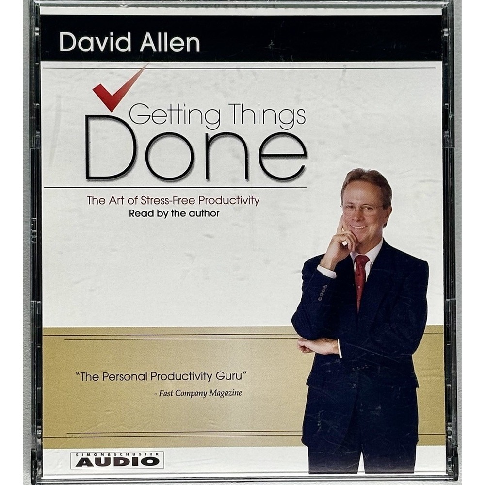 Getting Things Done by David Allen Audiobook CDs 3 Discs - Picture 1 of 4